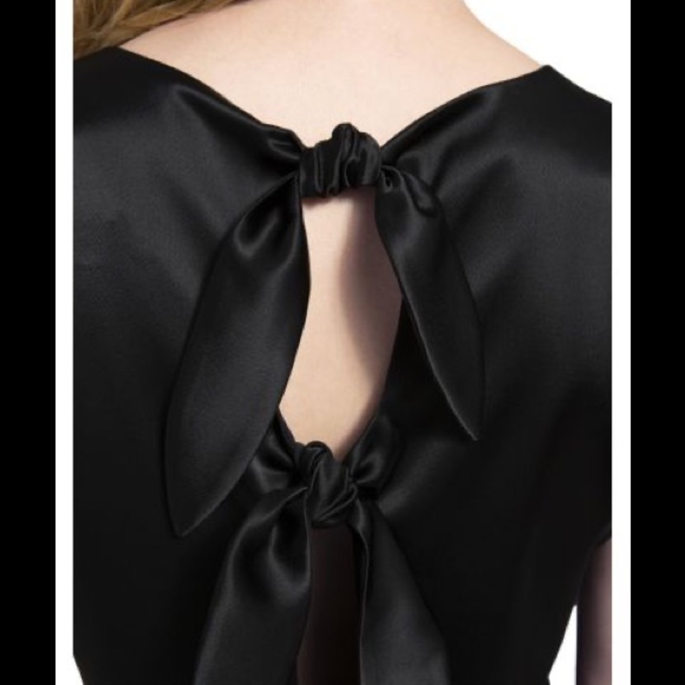 ALICE + OLIVIA Carita Satin Tie Back Mini Dress - Picture 4 of 12